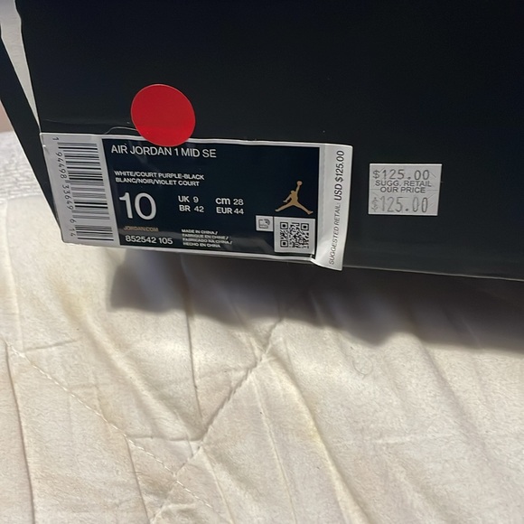 Air Jordan 1 mid se purple black and white - Picture 4 of 4